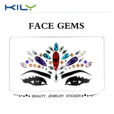 Beautiful body arts festival face jewels face gems KB-1159