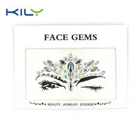 Face gems designs face jewels for Halloween party sticker KB-1061