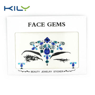 Face gems festival jewels stickers for party decoration KB-1002