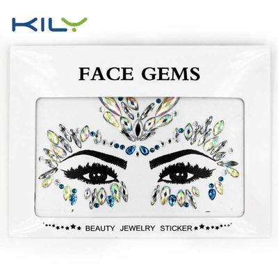 KILY latest design carnival jewels face sticker KB-1163
