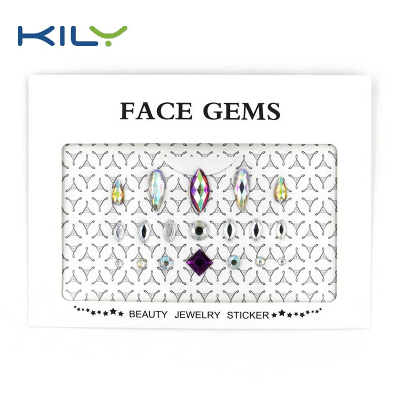 Temporary eye shadow DIY face gems sticker for eye decoration KB-1001