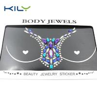 New chest jewel sticker for festival decoration boob jewels sticker KB-3027-1