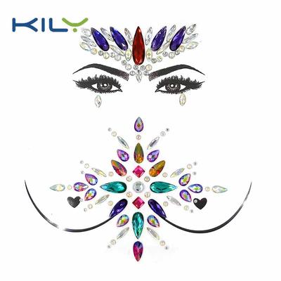 High quality Halloween face gems party body jewels kit KBK-1001