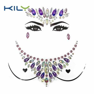 Halloween face jewels festival body chest jewel tattoo kit KBK-1002