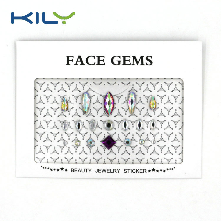 DIY face gems sticker face jewels festival body gems sticker KB-1001