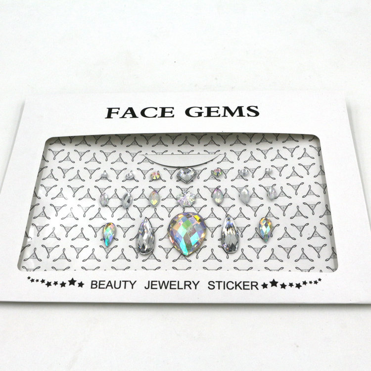 KILY DIY face gems sticker individual crystal for body decoration KB-1060