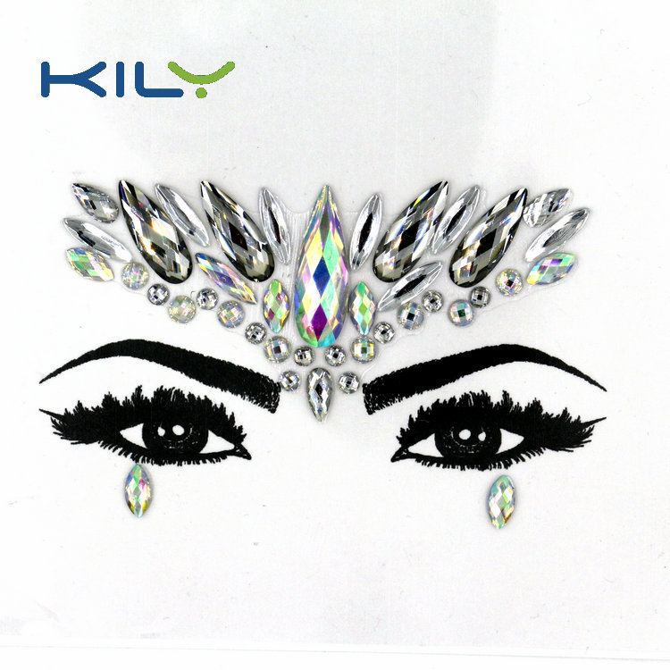 KILY Gypsy Shrine Face Gems Sticker Festival Jewels Body Gems KB-1007