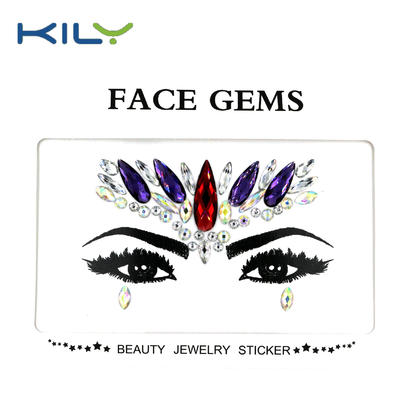 KILY Festival jewels face gems for Christmas body makeup decoration KB-1007-1