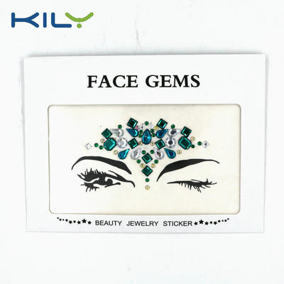KILY Custom Festival Body Crystal Eye Temporary Face Gems KB-1014