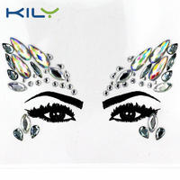 KILY festival face jewels eye crystal gems decoration sticker KB-1015