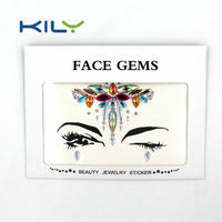 KILY Festival Rhinestone Face Jewels Sticker for Body Art Decoration KB-1059