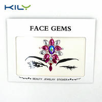 KILY Christmas Face Gems Rhinestone Sticker for Decoration KB-1065
