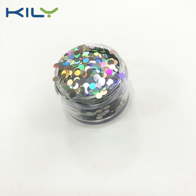KILY Cosmetic Glitter Dot PET Glitter Round Shape Glitter LB100-K1