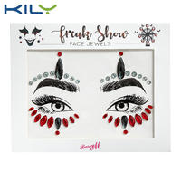 KILY Fashion face gems sticker for party decoration KB-1196