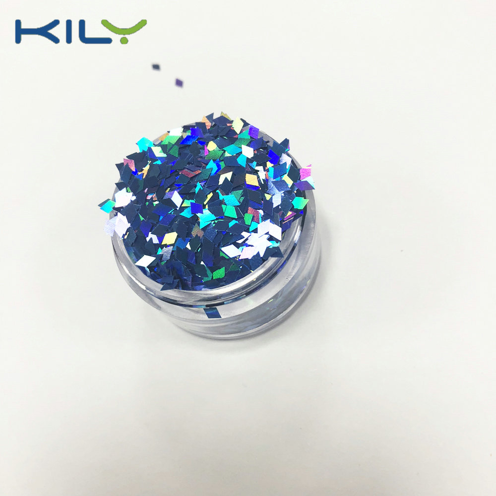 KILY Diamond Shapes Glitter Holographic PET Cosmetic Glitter for Face LB705-1