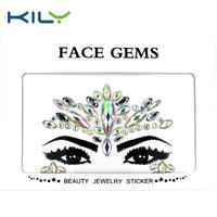KILY New Design Face Gems Beauty Sticker For Music Festival KB-1145
