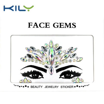 KILY New Design Face Gems Beauty Sticker For Music Festival KB-1145