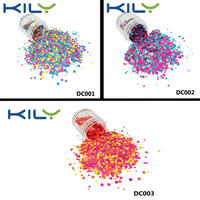 KILY Neon Chunky Glitter Fluorescent Mix Colors Dot Glitter DC001