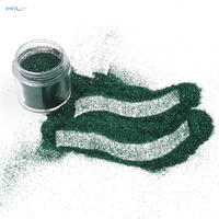 KILY Fine Glitter Green Color 10g Pot PET Glitter for Craft B0620