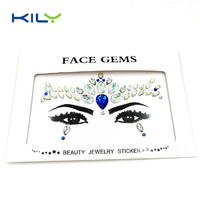 Original face gems sticker body crystal makeup sticker for salon KB-1152