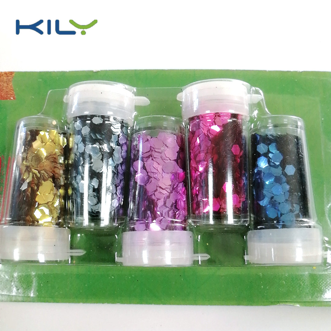 Plastic free glitter plant biodegradable shaker glitter kit for party