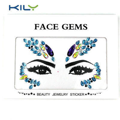 Halloween face jewels make up sticker adhesive gems sticker KB-1155