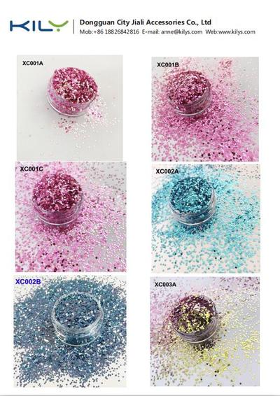 E-Catalog of Shifting Glitter Change Color Shifting