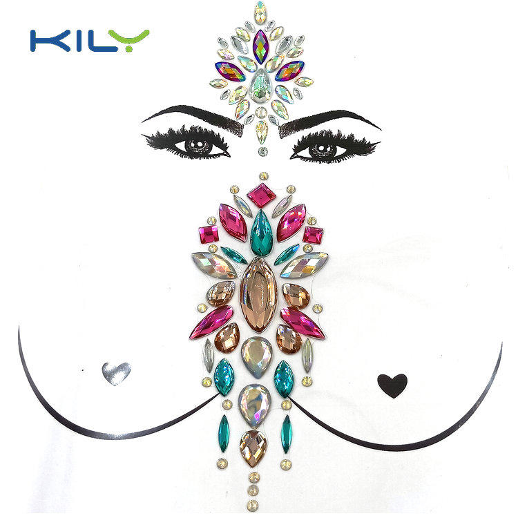 KILY face gem tattoo supplier for sport meeting-1